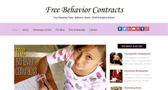 Desktop Screenshot of freebehaviorcontracts.com